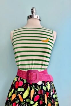 Green And White Striped Banana Tank Top By Compania Fantastica -MODERN MILLIE Shop 33FD6ECB 9F21 4198 9587 38D53B318AD2