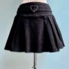 Black Pleated Denim Mini Skirt With A Heart Buckle By Jawbreaker -MODERN MILLIE Shop 351D1EF7 8B9E 4FFD A93B FCCF46A3BE82