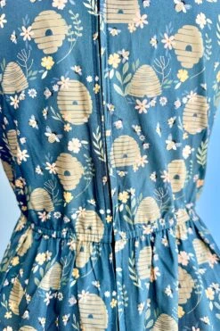 Blue Beehive Fit & Flare Dress By Retrolicious -MODERN MILLIE Shop 36005013 A277 4064 9C8E 19086B54AEA1