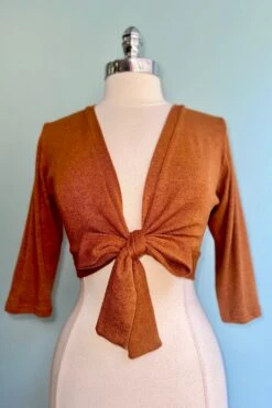 Rust Sweet Sweater By Heart Of Haute