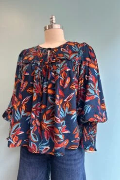 Indigo Leaf Print Long Sleeve Top 5 Indigo Leaf Print Long Sleeve Top -MODERN MILLIE Shop 3688FEDD CD3A 4565 8F54 965AEDA13686