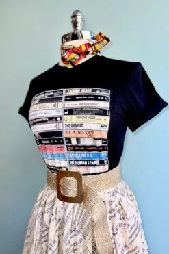 New Wave Cassette T-Shirt In Black -MODERN MILLIE Shop 36FC2CB2 0FA5 4188 A4E9 8F05985370B9