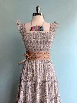 Floral And Striped Smocked Ruffle Sleeve Midi Dress 9 Floral And Striped Smocked Ruffle Sleeve Midi Dress -MODERN MILLIE Shop 37AE9678 3C51 4442 8ABE 56571776C3F3