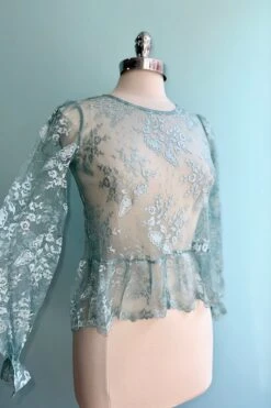 Mint Lace Long Sleeve Top By Tulip B. -MODERN MILLIE Shop 38A582FA 2205 4F7D A0E5 000E90DC82BD