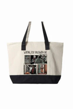 Waiting For Halloween Canvas Zipper Tote Bag
