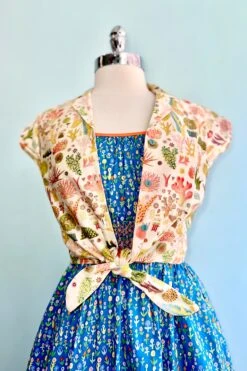 Turquoise Floral Smocked Waist Swing Dress -MODERN MILLIE Shop 390B24E4 3908 4401 A8EA B2EF71D6239B