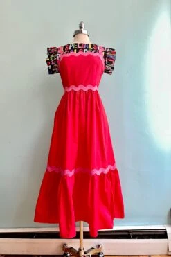 Red And Pink Smocked Tank Ric-Rac Midi Dress 5 Red And Pink Smocked Tank Ric-Rac Midi Dress -MODERN MILLIE Shop 3B0398AC 386B 46E9 A4AE 79E29FDDF1F0