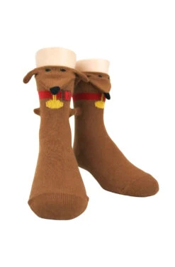 Kid's 3D Dachshund Socks By Foot Traffic