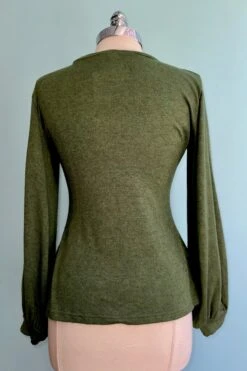 Olive Softie Bishop Sleeve Grace Top By Heart Of Haute -MODERN MILLIE Shop 3DE1DCA8 6F7E 4C52 8F87 A36D90067992