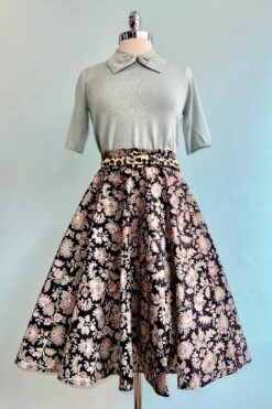 Black Damask Circle Skirt By Heart Of Haute 5 Black Damask Circle Skirt By Heart Of Haute -MODERN MILLIE Shop 3E133613 318B 4359 9BAD 4969C2D33DD0