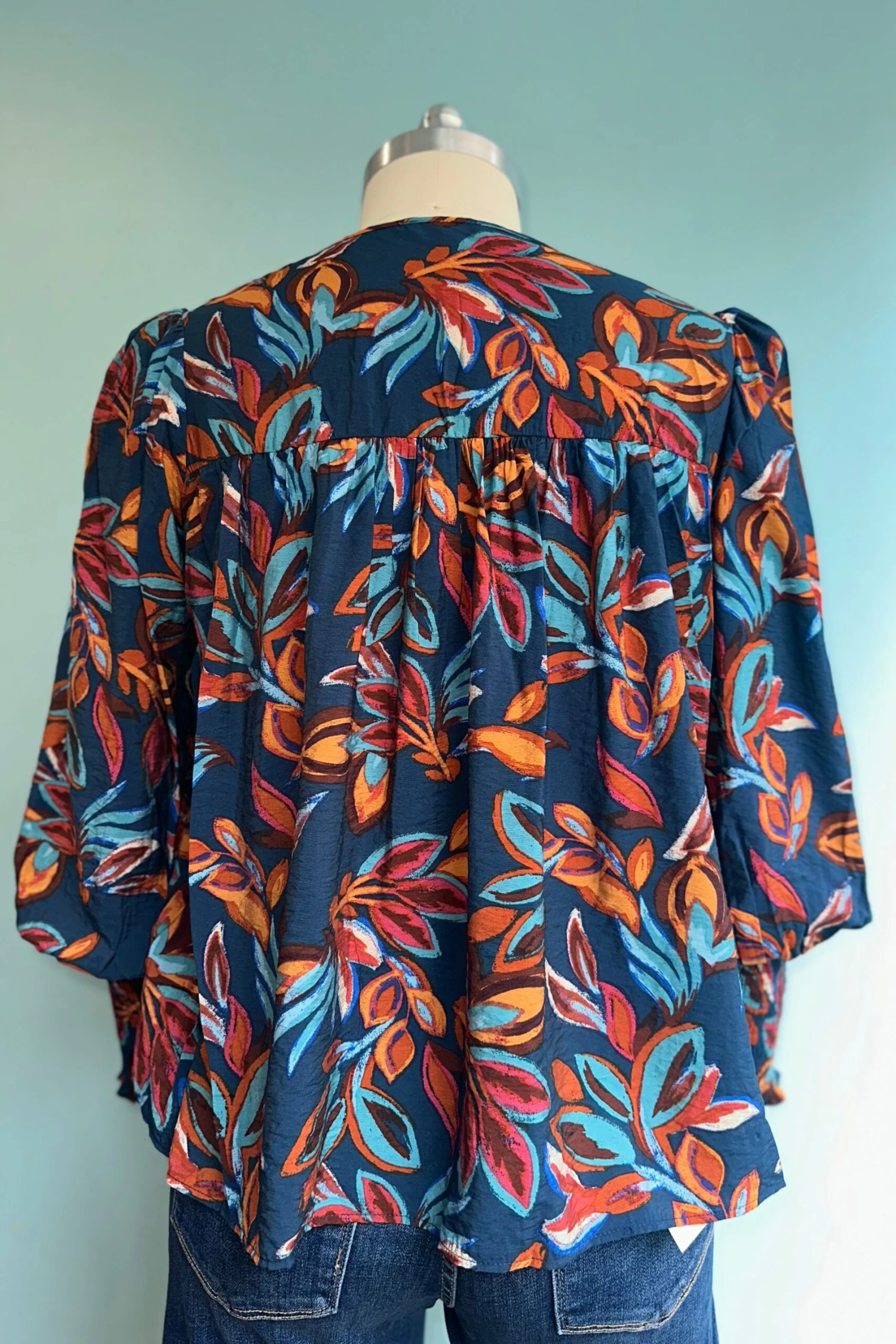 Indigo Leaf Print Long Sleeve Top Indigo Leaf Print Long Sleeve Top -MODERN MILLIE Shop 3EC9A678 2C9A 46BD B965 17DB04D3CDD1 scaled