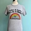 Reading Rainbow T-Shirt In Grey