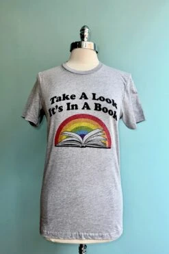 Reading Rainbow T-Shirt In Grey