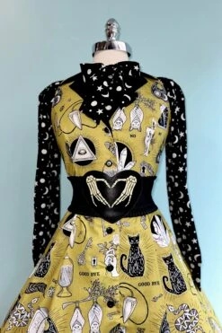 Chartreuse Occult Betty Lou Dress By Heart Of Haute -MODERN MILLIE Shop 41C89315 2D0C 40EC B9A0 4F4DF822A3CC