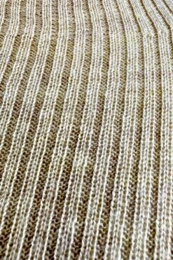 Tan Ribbed Knit High Collar Sweater By Compania Fantastica -MODERN MILLIE Shop 41F81344 20EB 4BEC 8D9A 6B2C45821AD7