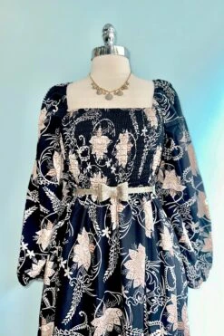 The Cambrey Midi Dress In Black And Tan -MODERN MILLIE Shop 429672DD 3921 4028 9242 BC880920DC07