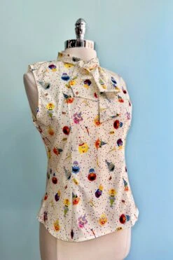 Sesame Street Sleeveless Bow Top By Tulip B. -MODERN MILLIE Shop 43C3A517 BE19 4F40 848C 65AF4E615BF0