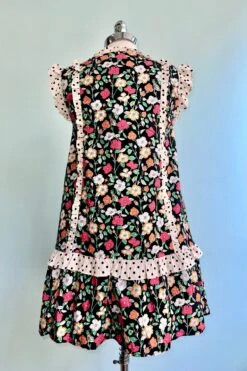 Floral And Polka-Dot A-Line Mini Dress -MODERN MILLIE Shop 45BE7A14 477B 4FB3 AF42 CB631855642C