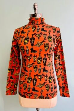 Turtleneck Top In Pots By Nooworks