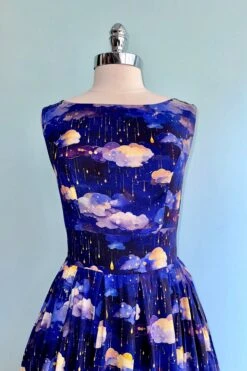 Rain Clouds Navy Lily Dress By Miss Lulo -MODERN MILLIE Shop 4774AE2D 8CBF 4023 BB93 BE793E1C1EDF