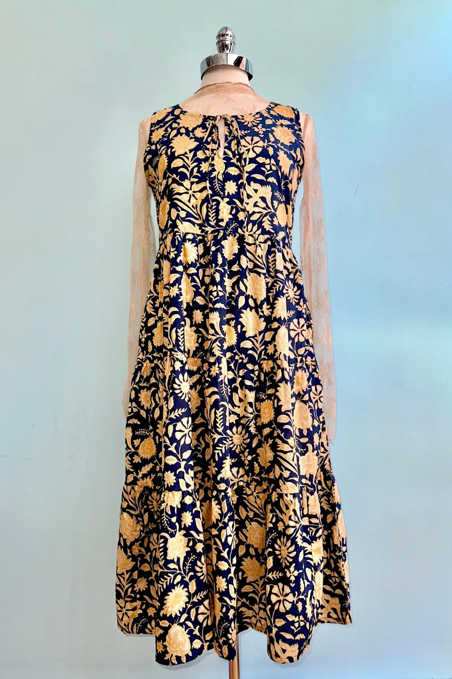 Navy Botanical Thais Tiered Midi Dress by Mata Traders Navy Botanical Thais Tiered Midi Dress By Mata Traders -MODERN MILLIE Shop 47FB41F4 92CE 40EF 827A FC1A7AECB7F5 scaled