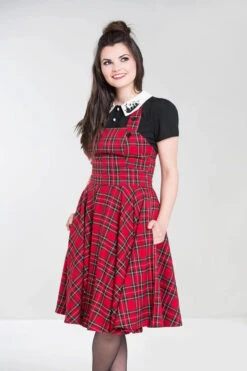 Red Plaid Irvine Pinafore Dress By Hell Bunny -MODERN MILLIE Shop 4827 red 1 4 b582ebd2 4a96 48ea 9b96 78f6b609aa51