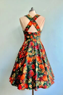 Autumn Leaves Pinafore Dress By Hell Bunny -MODERN MILLIE Shop 48662D4D 1B58 46BE A6B8 EF2BEBF2A2D0