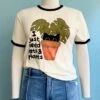I Just Need Cats And Plants Ringer T-Shirt In Off-White 2 I Just Need Cats And Plants Ringer T-Shirt In Off-White -MODERN MILLIE Shop 48D76627 8EC8 4A55 86C7 427314711AC8