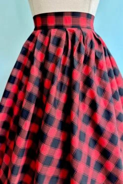 Red And Black Check Doris Skirt By Retrolicious 4 Red And Black Check Doris Skirt By Retrolicious -MODERN MILLIE Shop 4A62FE51 0323 42C9 9650 F797CF87D18E