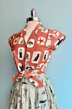 Red Coastal Memories Peggy Top By Palava -MODERN MILLIE Shop 4A9BAE31 CD02 4F54 BB1E E7B9FC61DE76