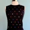 Rainbow Dot Embroidered Black Sweater Vest By Tulip B. -MODERN MILLIE Shop 4AB5F3C4 8FFE 4E32 92A6 02BD9289F6DD