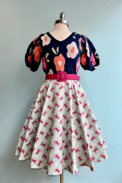 Navy Floral Puff Sleeve Sweater 5 Navy Floral Puff Sleeve Sweater -MODERN MILLIE Shop 4C272893 4E86 452E 8DE1 7B50D3B36BC7