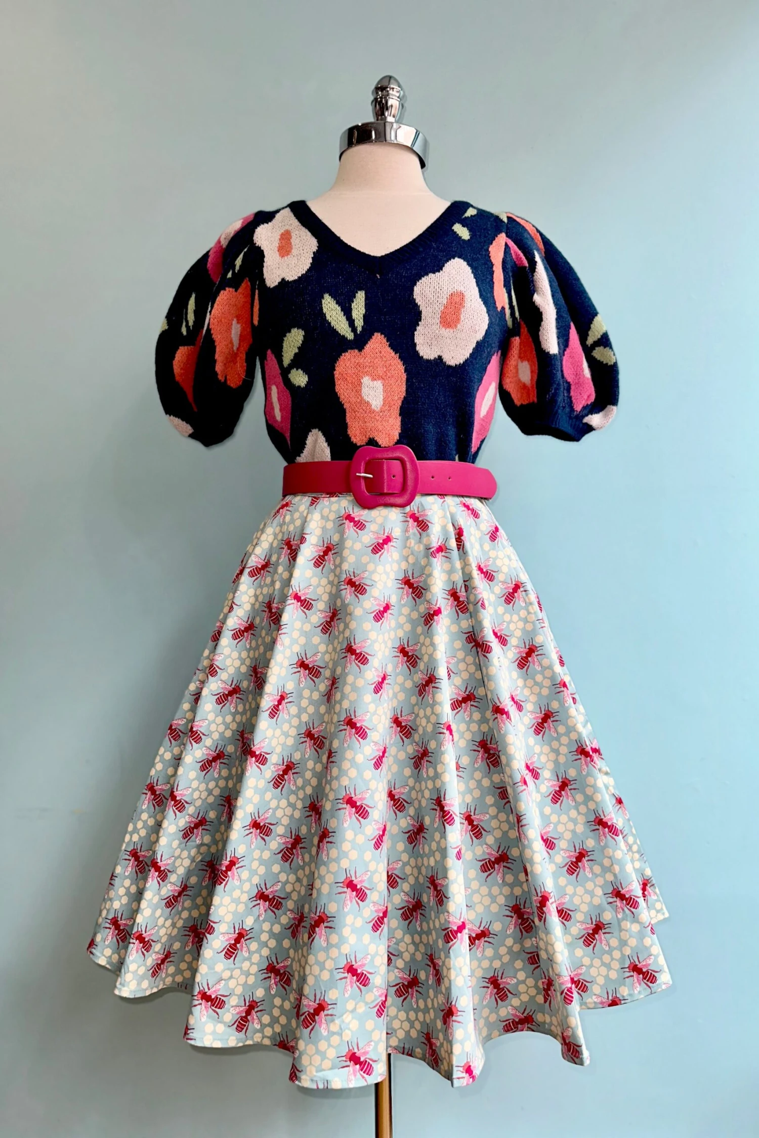 Navy Floral Puff Sleeve Sweater Navy Floral Puff Sleeve Sweater -MODERN MILLIE Shop 4C272893 4E86 452E 8DE1 7B50D3B36BC7 scaled