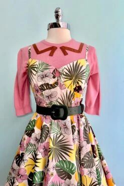 Benita Tropical Floral 50's Dress By Hell Bunny -MODERN MILLIE Shop 4C7000C8 5C2E 4F58 B4DC 3A4AB9857319