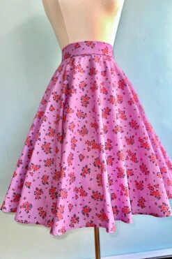 Helio Ditsy Floral Lavender Circle Skirt By Heart Of Haute -MODERN MILLIE Shop 4D18C0BE 1AF0 449B 9D23 6E281EF02639