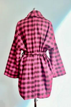 Final Sale Pink Checkered Wrap Coat By Compania Fantastica 10 Final Sale Pink Checkered Wrap Coat By Compania Fantastica -MODERN MILLIE Shop 4EDFB876 3769 40F6 980F 598A65DD1201
