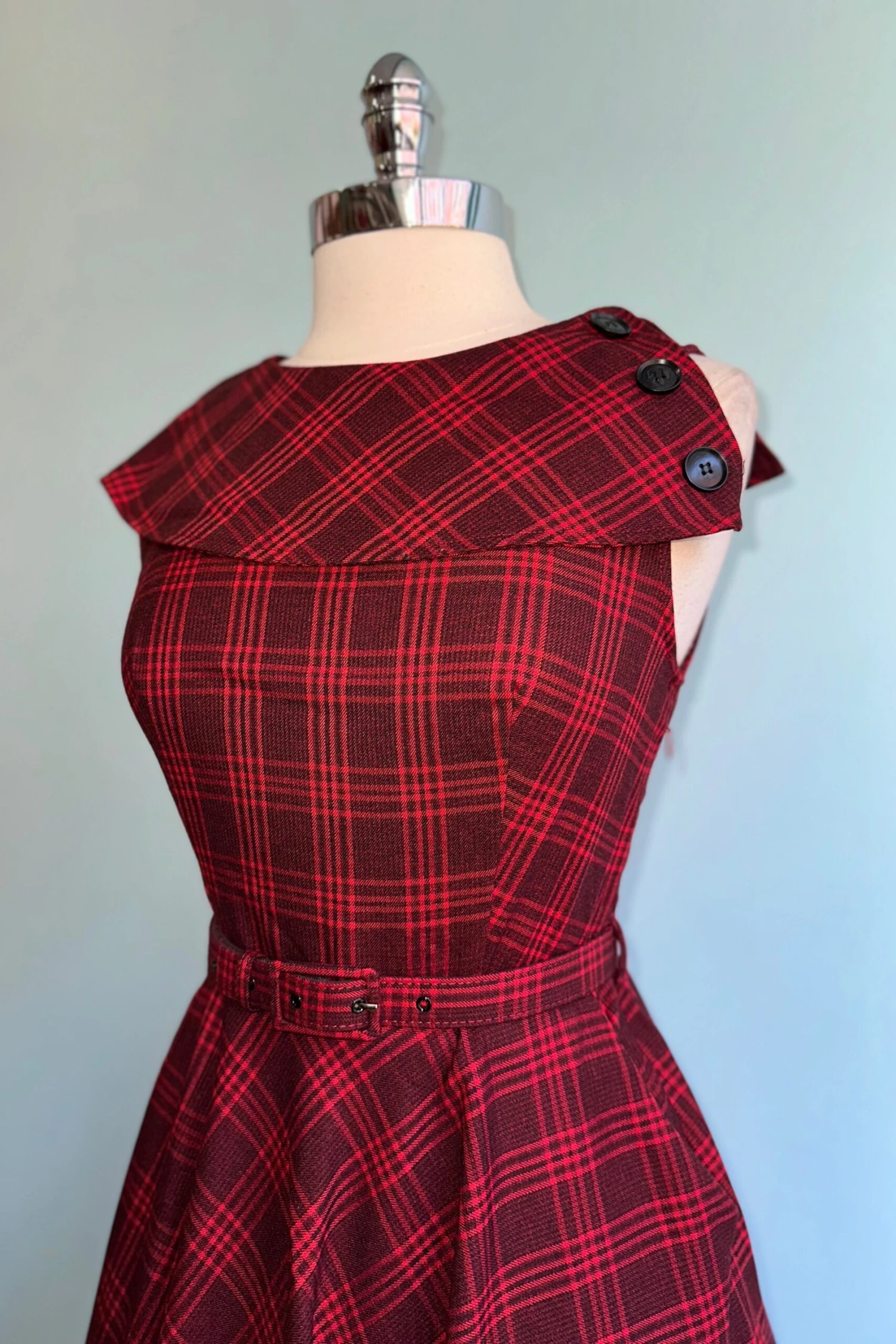 Red Plaid Wide Collar Dress by Voodoo Vixen Red Plaid Wide Collar Dress By Voodoo Vixen -MODERN MILLIE Shop 4FF94E84 63DB 4243 B45E 5952E5FFDE84 scaled