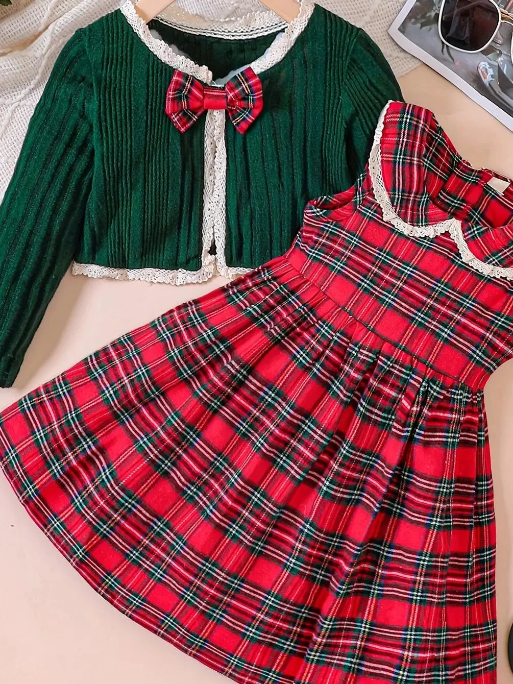 Kids Red Red Plaid Dress and Cardigan Set Kids Red Red Plaid Dress And Cardigan Set -MODERN MILLIE Shop 4e84a7b3fdde9f923d46e7dcdfc88e76797942b54f4f6bee00054dbf732599b9