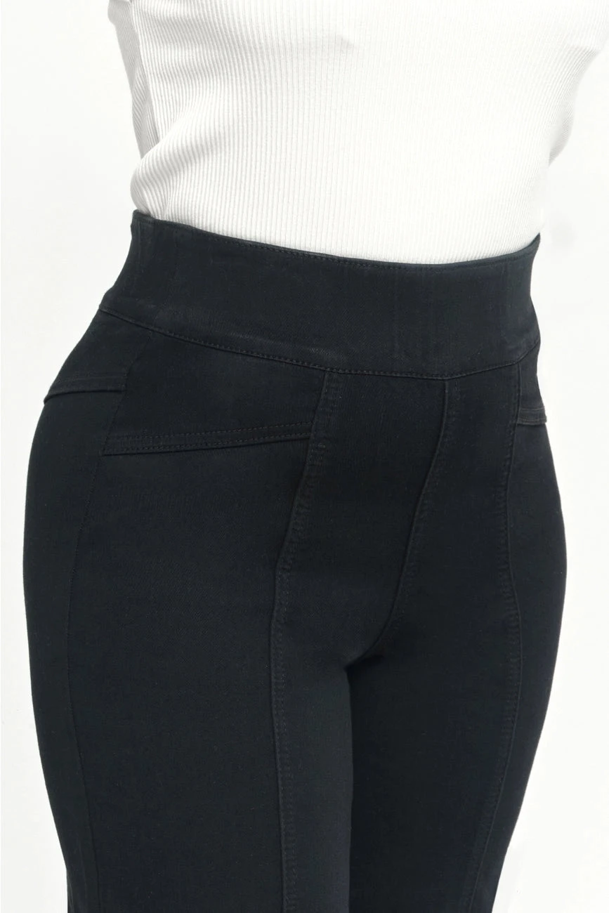 Petite 29" Pull On Tummy Control Wide Leg Jeans In Black by 1822 Denim Petite 29" Pull On Tummy Control Wide Leg Jeans In Black By 1822 Denim -MODERN MILLIE Shop 50d9110b4bb7ea0fabb5b7811ecefe1e6742fd6b08fad6abff781a153c8b8863