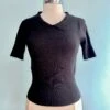 Sweet Sunny Short Sleeve Sweater In Black By Banned -MODERN MILLIE Shop 51BD7976 9D45 4049 A58A F66C8EB3EE1E