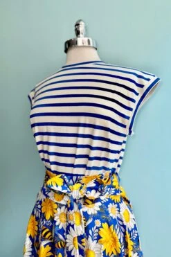 Blue And White Striped T-Shirt Top By Compania Fantastica 6 Blue And White Striped T-Shirt Top By Compania Fantastica -MODERN MILLIE Shop 52A9C121 E6FF 4E55 99BA 61D91992BFED