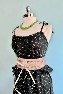 Black Ditsy Floral Tie-Shoulder Maxi Dress -MODERN MILLIE Shop 53197C9B 7704 49DD 9DEC 071E8B1967DA