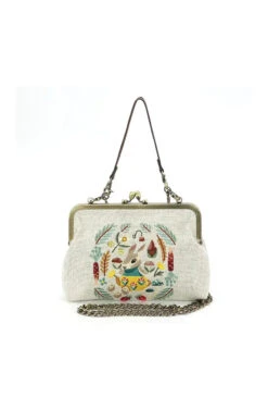 Bunny Kiss Lock Bag In Linen