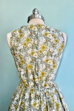 Mustard Floral Midi Dress By Retrolicious -MODERN MILLIE Shop 54B2FD92 E6E9 4D09 BC03 DAB349E069CE