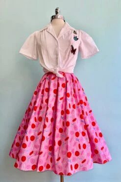 Pink And Red Paris Doris Skirt By Retrolicious -MODERN MILLIE Shop 55FFBE7F A7D9 4A01 950D A486223D4297