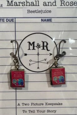 Handbook For The Recently Deceased Book Locket Earrings By Marshall And Rose