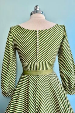 Green Stripe Jeanette Dress By Heart Of Haute -MODERN MILLIE Shop 56BC9A58 BF3C 4B9B B8BF 3BF0F5805860