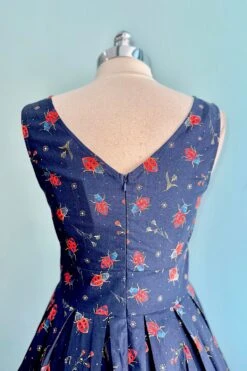 Navy Lady Bugs Lily Dress By Miss Lulo -MODERN MILLIE Shop 588DBE64 AEA3 4B26 A844 D838284F5C12