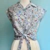 Beatrix Potter Button Down Crop Top By Tulip B. -MODERN MILLIE Shop 596199B0 FE0F 4B56 ABAA 0BCF702EE663