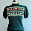 Final Sale Green Fox Fair Isle Short Sleeve Sweater -MODERN MILLIE Shop 59A506DE 1F59 4D2F BF47 DFE30A4C88BD